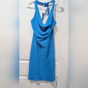 See You Monday Vibrant Blue Backless Dress